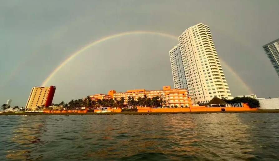 Dos arcoíris en el cielo de Veracruz-Boca del Río (+fotos)