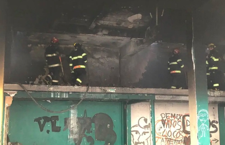 Incendio en centro de Veracruz