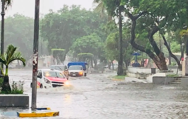 Veracruz Puerto bajo el agua