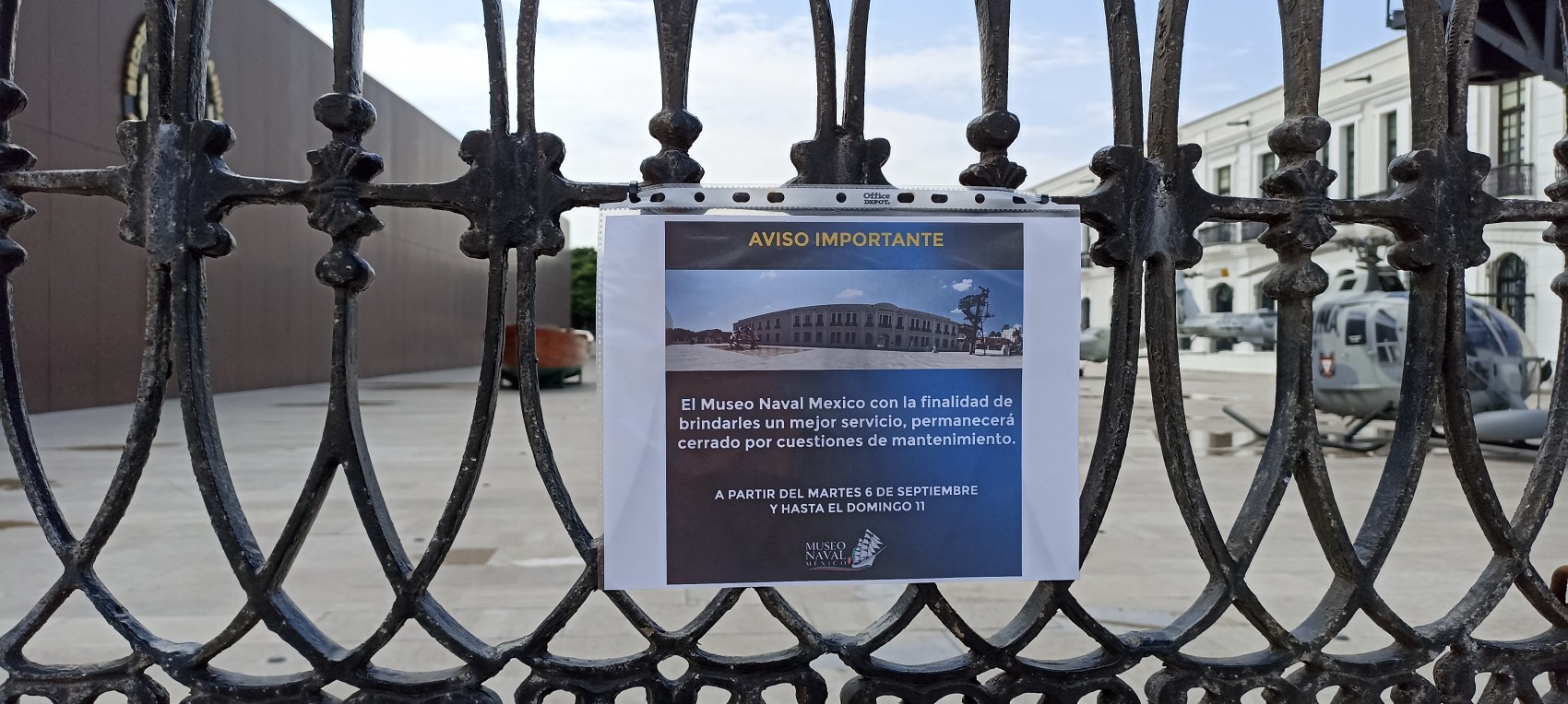 Cierran el Museo Naval México para dar mantenimiento a sus instalaciones