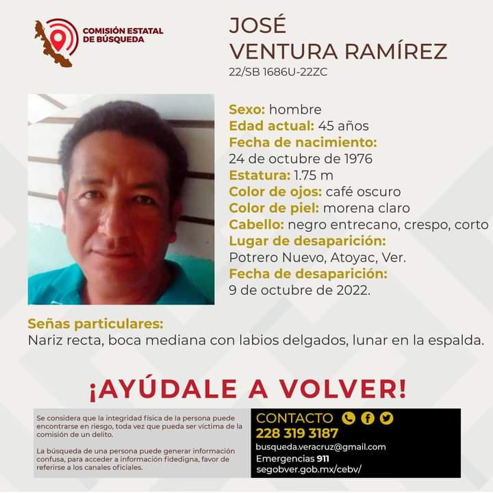 Reportan desaparición de habitante de Atoyac