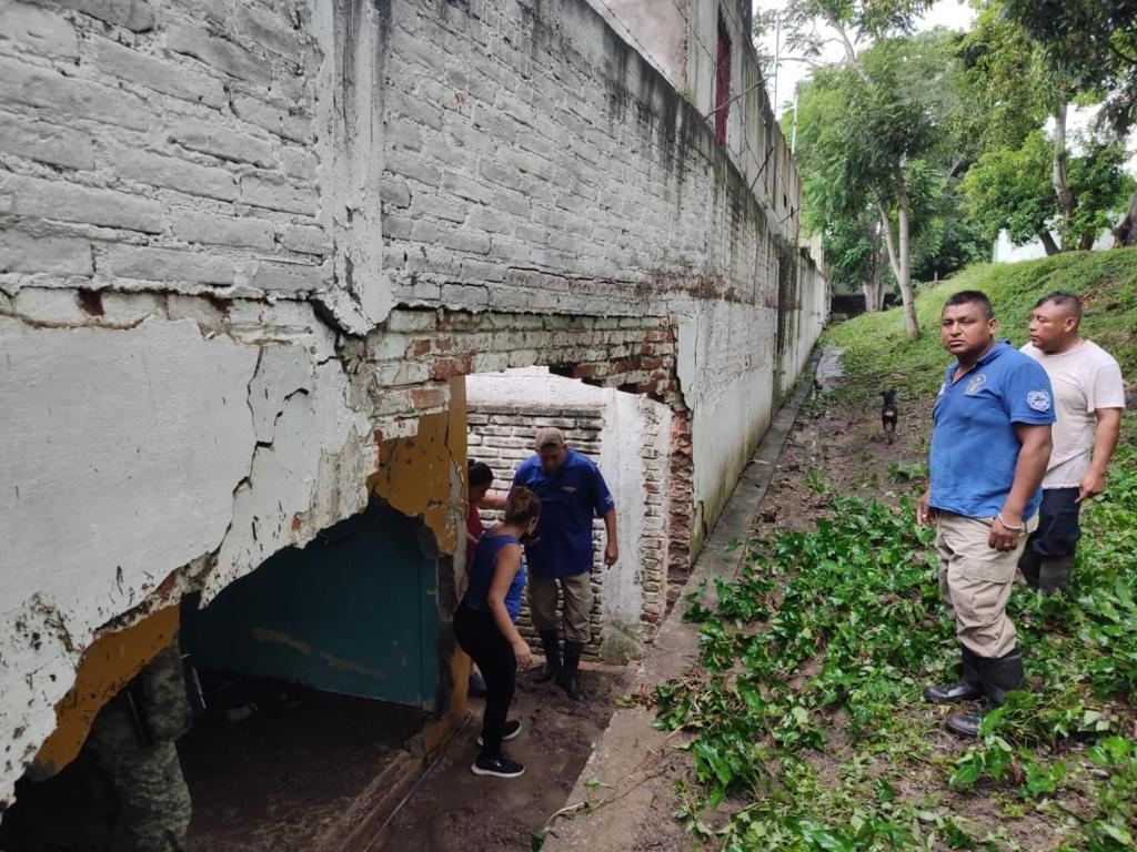 Lluvias provocan fuertes daños en Tuxpan