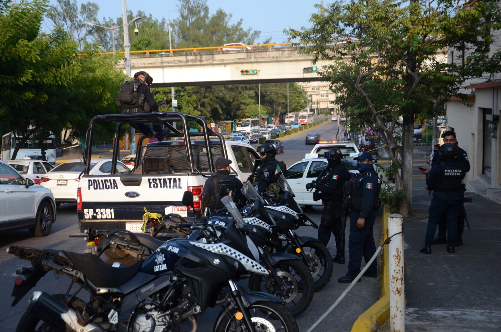 Fuerte operativo en el fraccionamiento Virginia por detonaciones de arma de fuego