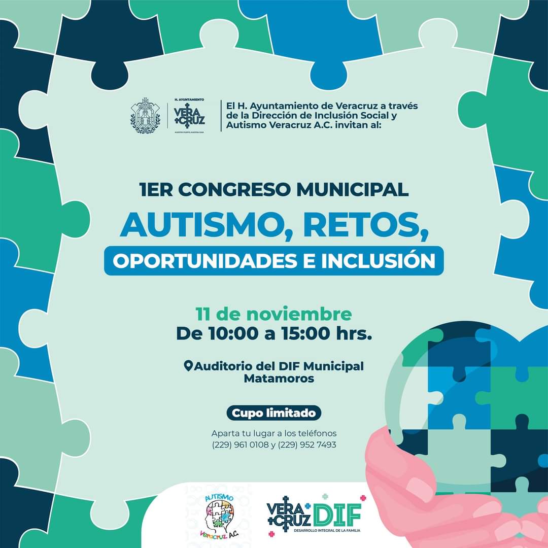 DIF municipal inicia campaña para diagnóstico del espectro autista en niños en Veracruz puerto