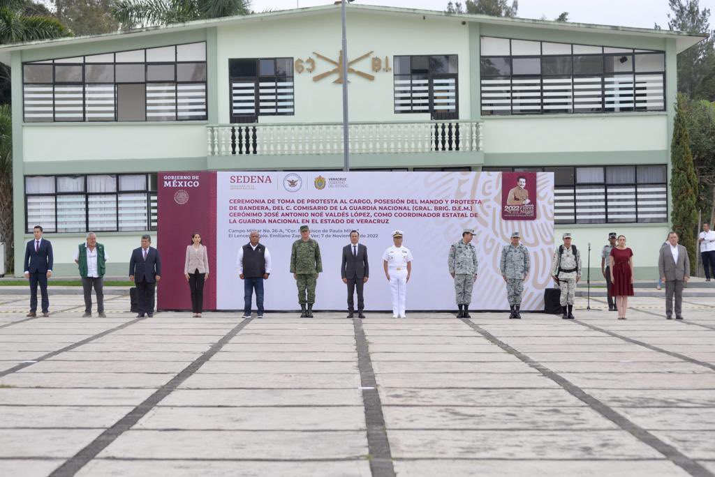 Toma protesta el nuevo coordinador estatal de la Guardia Nacional en Veracruz