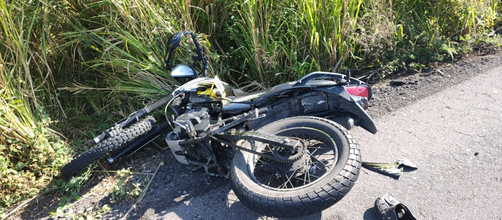 Motociclista muere al derrapar en la carretera Veracruz-Alvarado