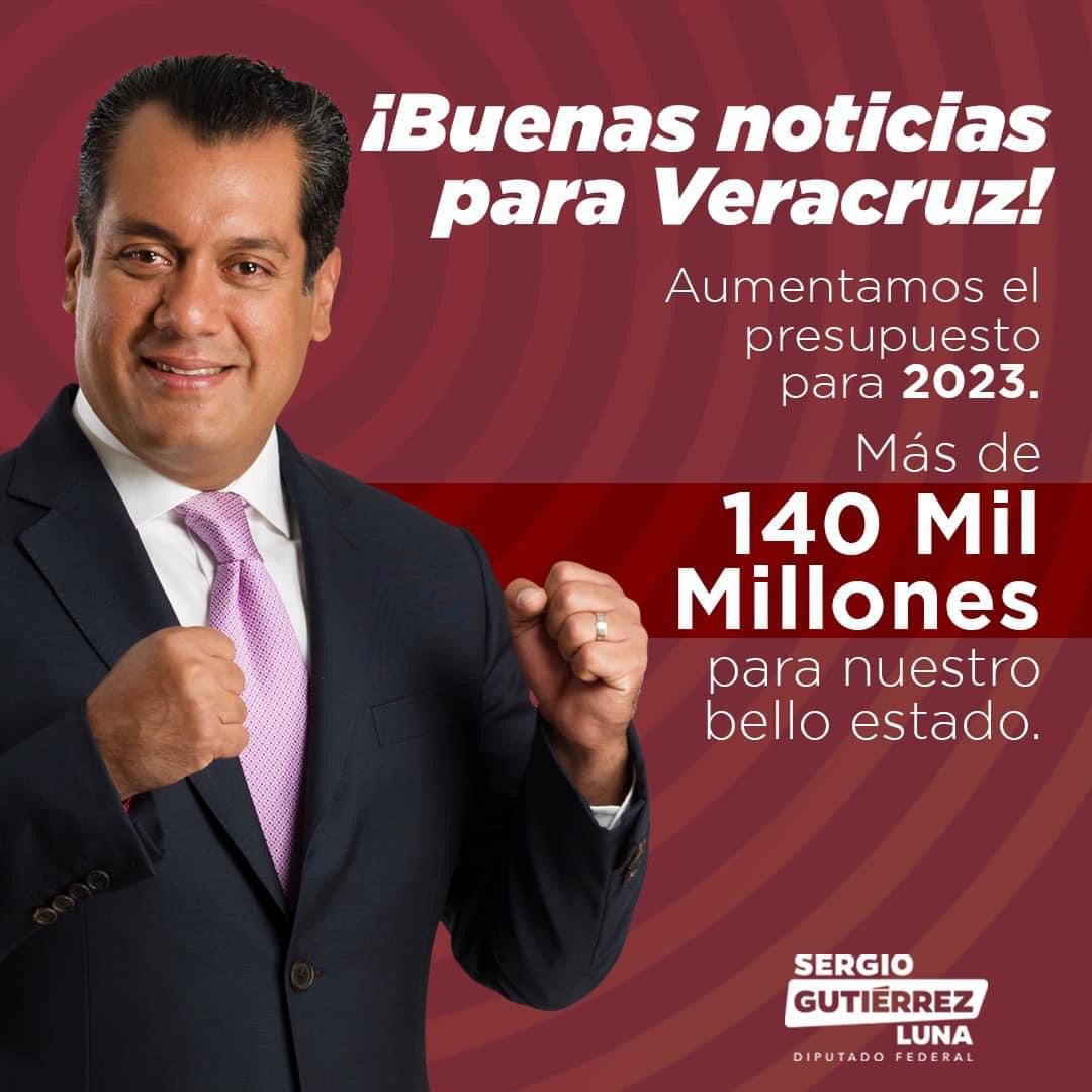 Para mis paisanos más de 140 mmdp en 2023: Sergio Gutiérrez Luna