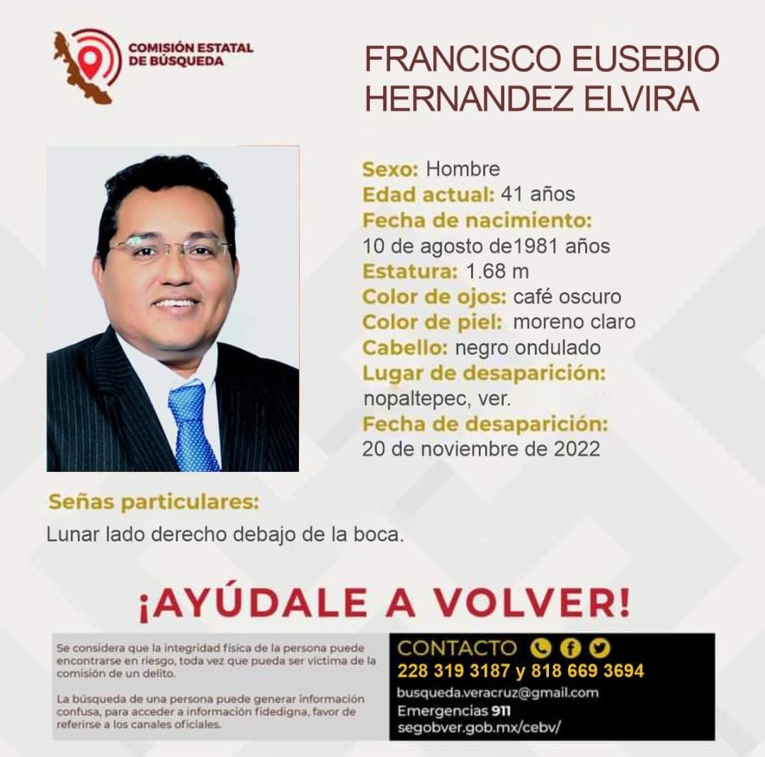 Localizan sano y salvo al periodista Francisco Eusebio Hernández Elvira