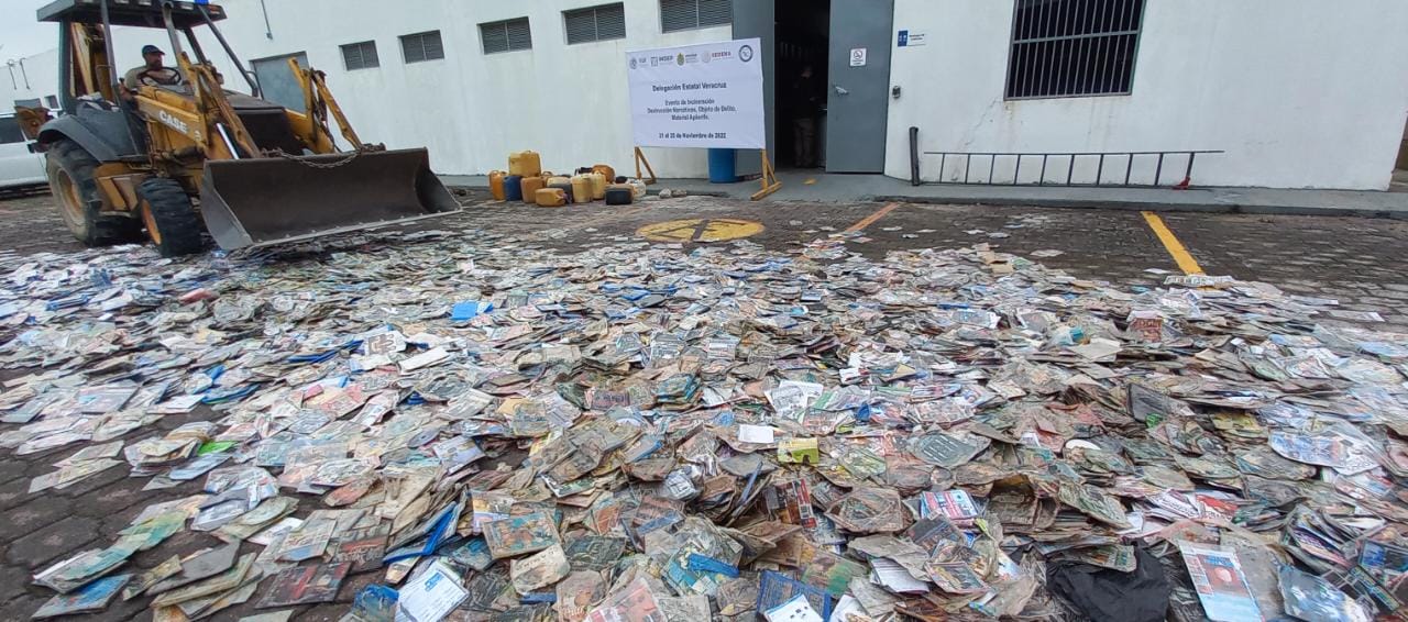 FGR e INDEP destruyen cerca de 50 mil piezas de material apócrifo