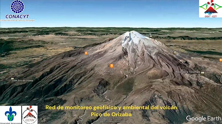 El Volcán Pico de Orizaba será monitoreado las 24 horas los 7 días de la semana