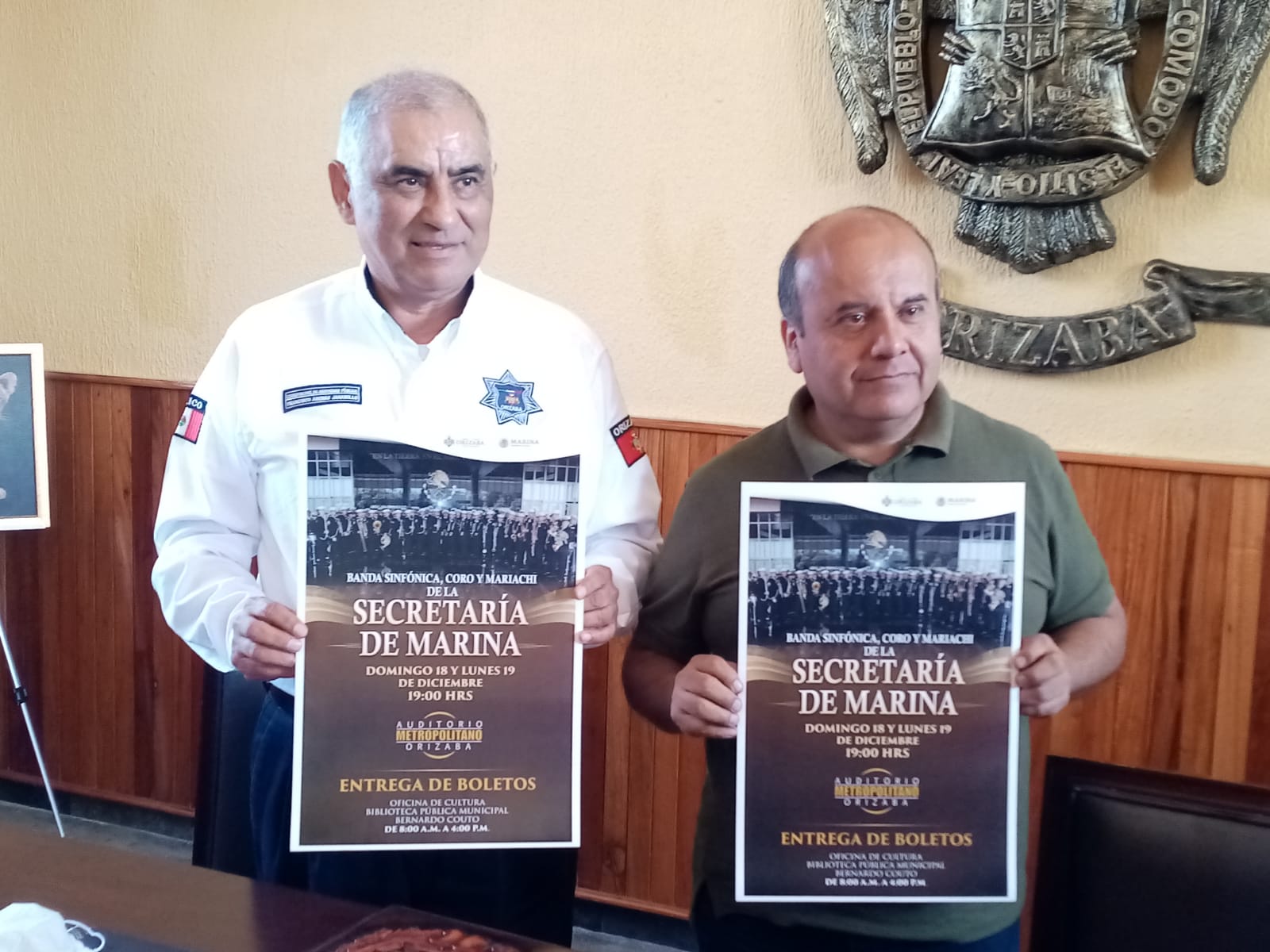 Banda Sinfónica Mariachi y Coros de la Semar, 18 y 19 de diciembre en Orizaba