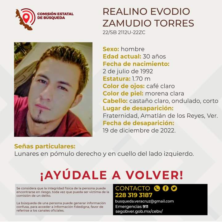 Reportan desaparición de cuatro hombres en la zona centro