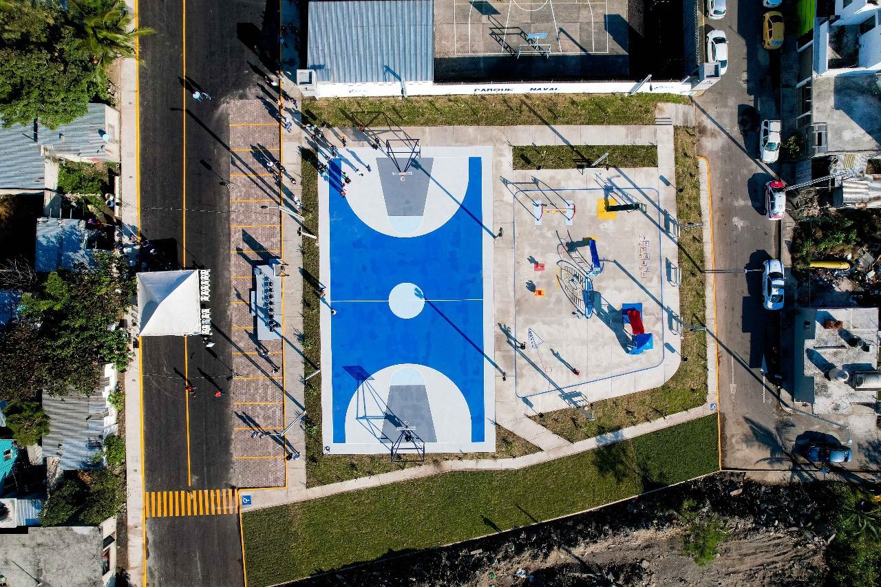 Inaugura el Alcalde JM Unánue, el Parque Público Naval en la Ampliación Miguel Alemán