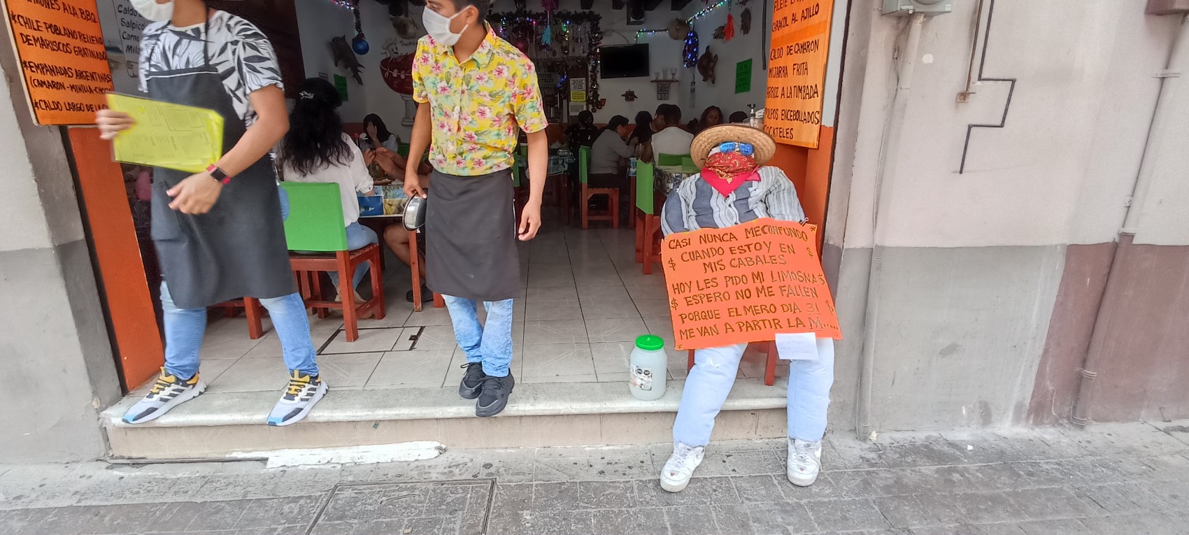 El Viejo recorre el Centro Histórico de la ciudad de Veracruz