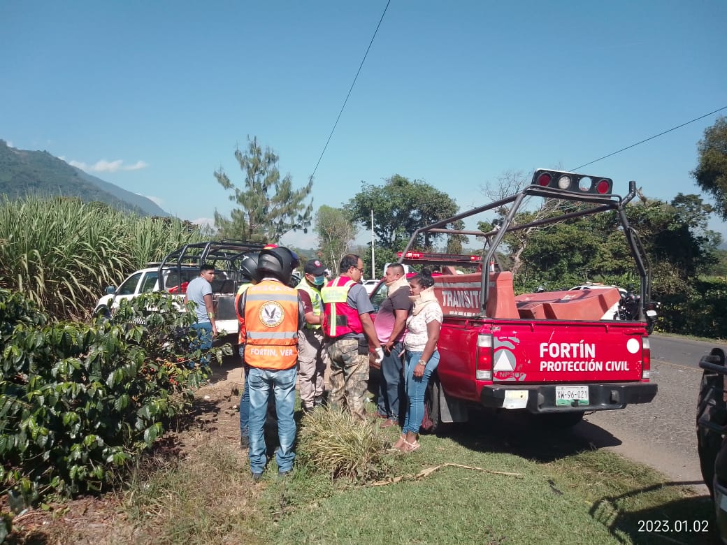 Choque frontal en Chocamán deja 1 muerto y 7 heridos
