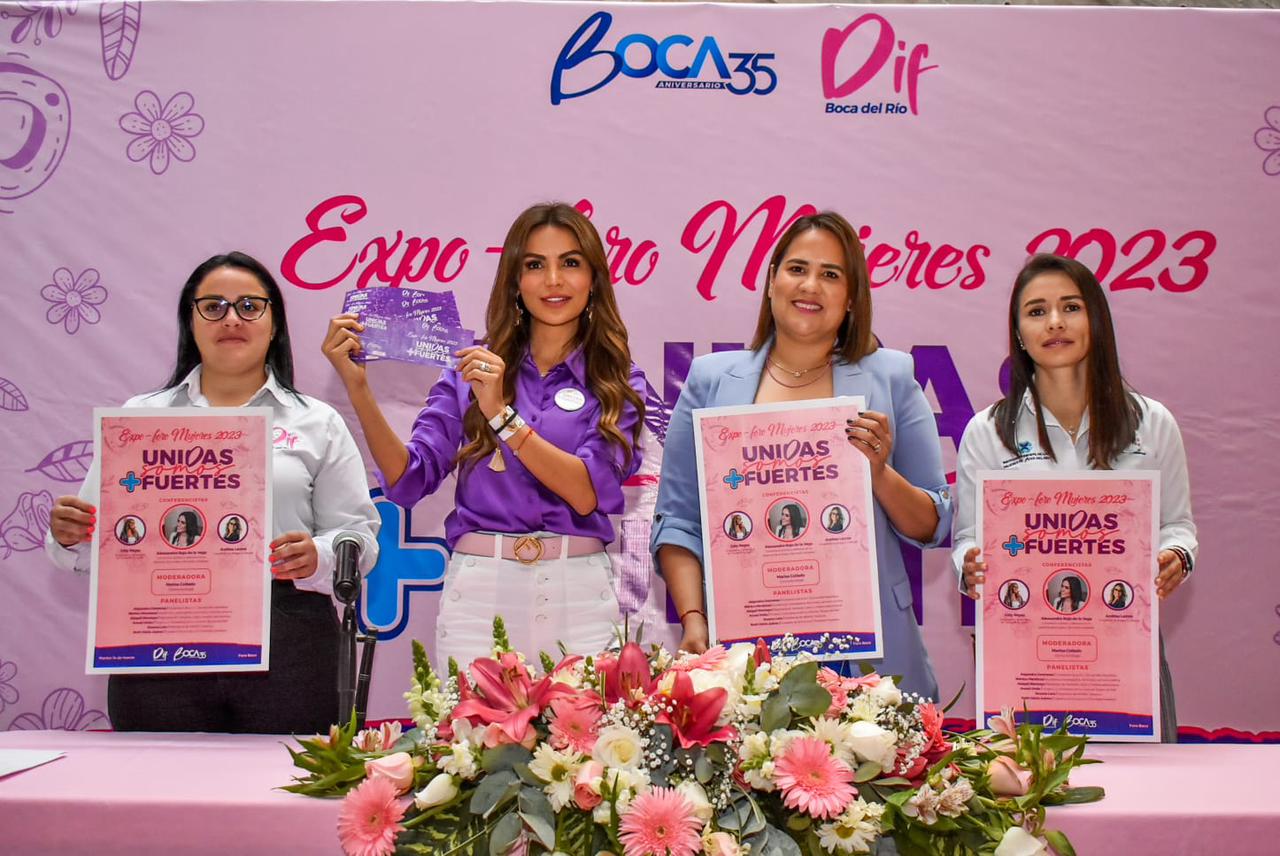 Presenta DIF municipal de Boca del Río la Expo Foro Mujeres 2023 Unidas Somos Más Fuertes