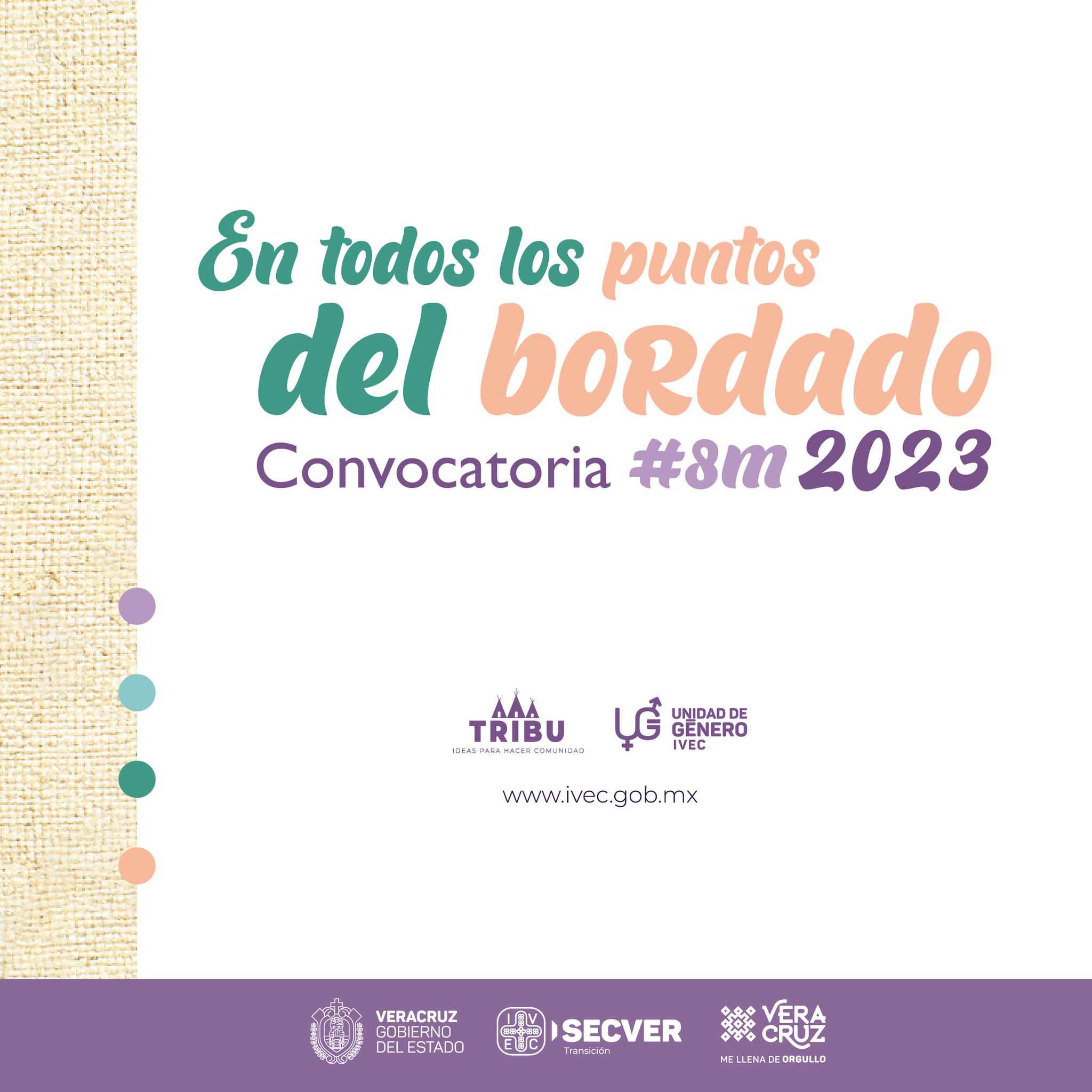 Invita IVEC a participar en la convocatoria En todos los puntos del bordado