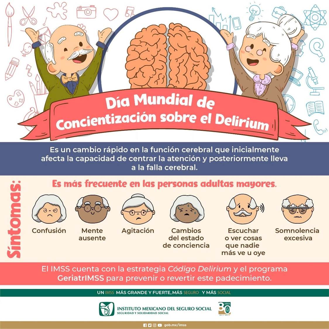 Delirium, urgencia médica que requiere atención médica de inmediato