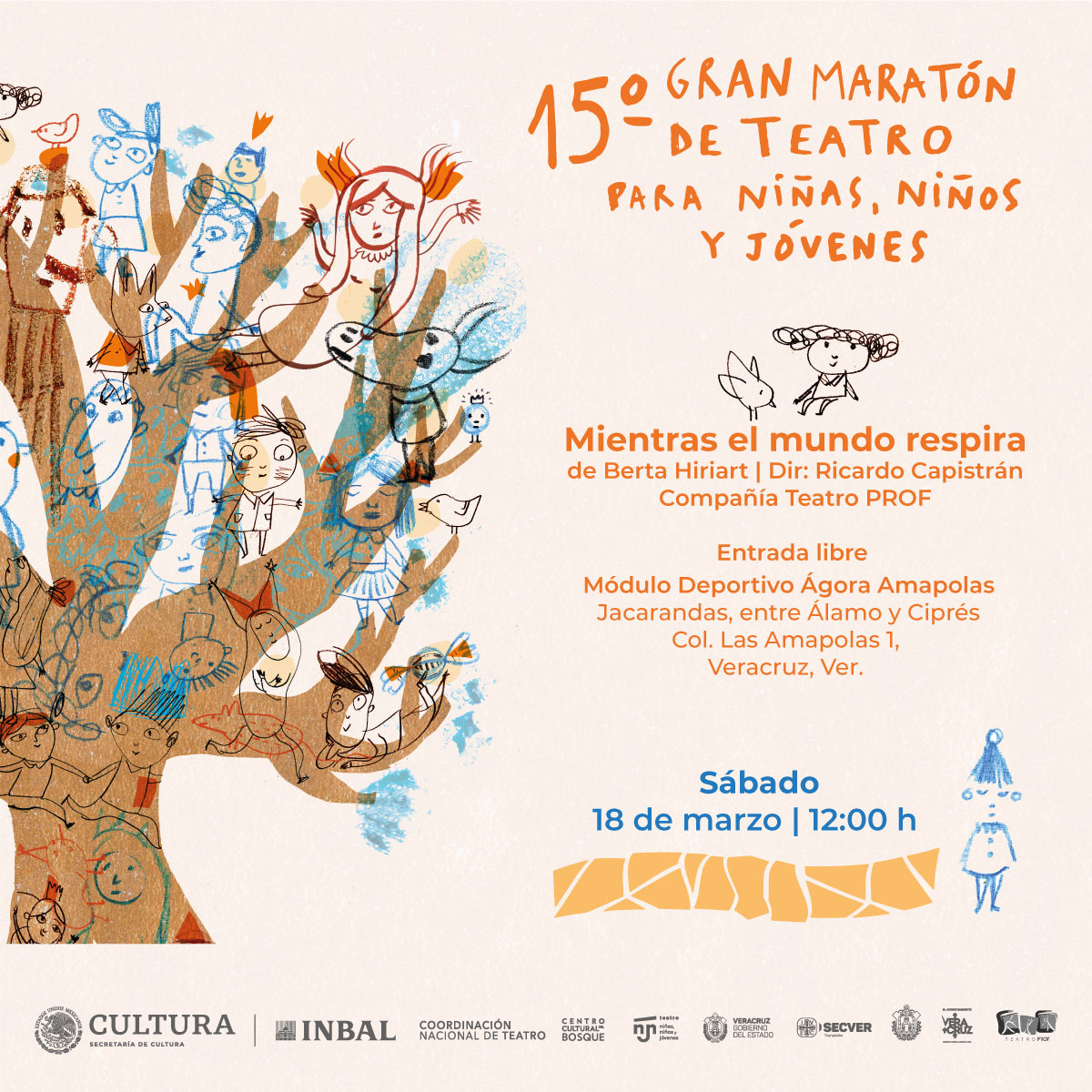 XV Gran Maratón de Teatro para Niñas, Niños y Jóvenes en Veracruz puerto