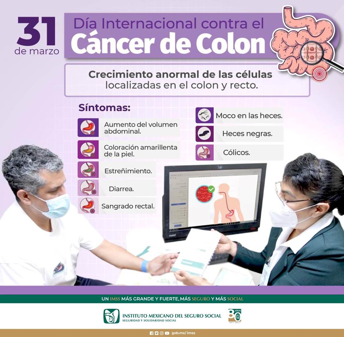 Vida saludable, la mejor forma de prevenir el cáncer de colon