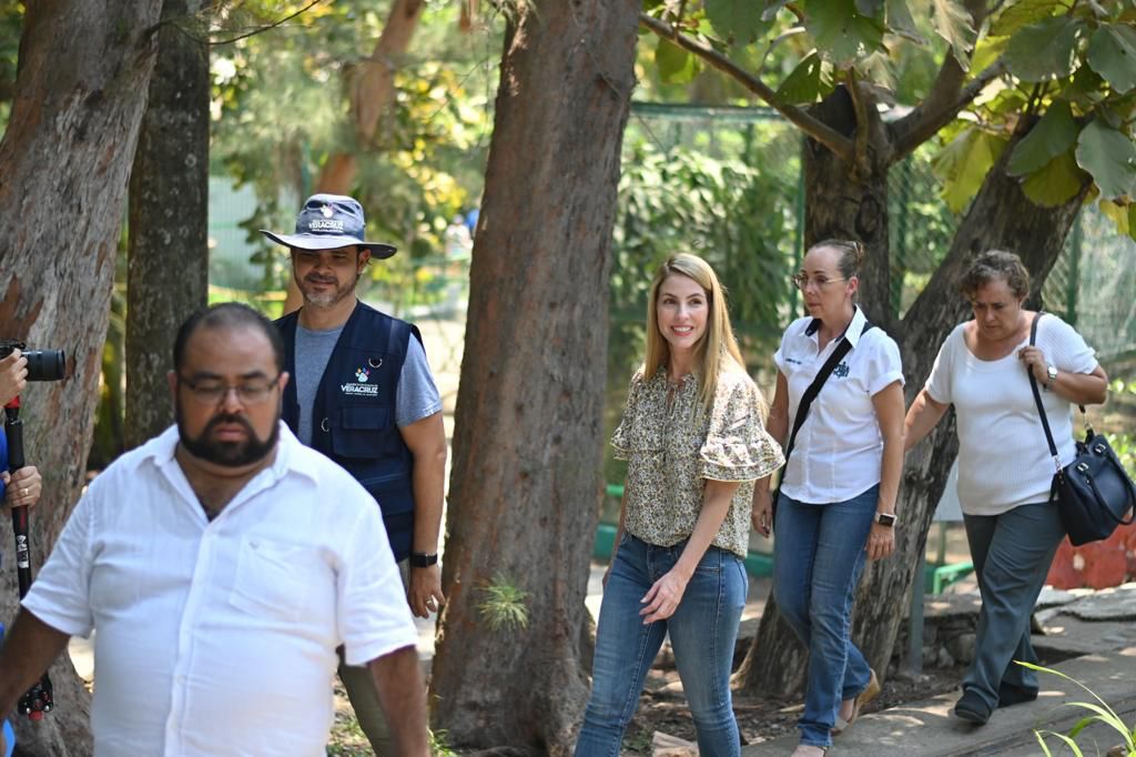 Supervisan los trabajos de mantenimiento en la zona turística y accesos a la ciudad de Veracruz