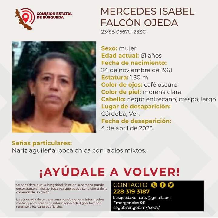 Desaparecen dos personas en Córdoba y Coscomatepec