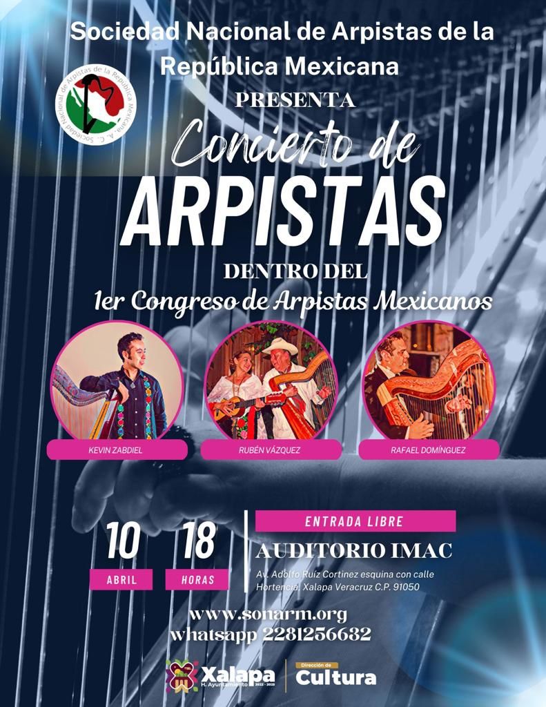 Esta semana Xalapa vibrará al ritmo del arpa