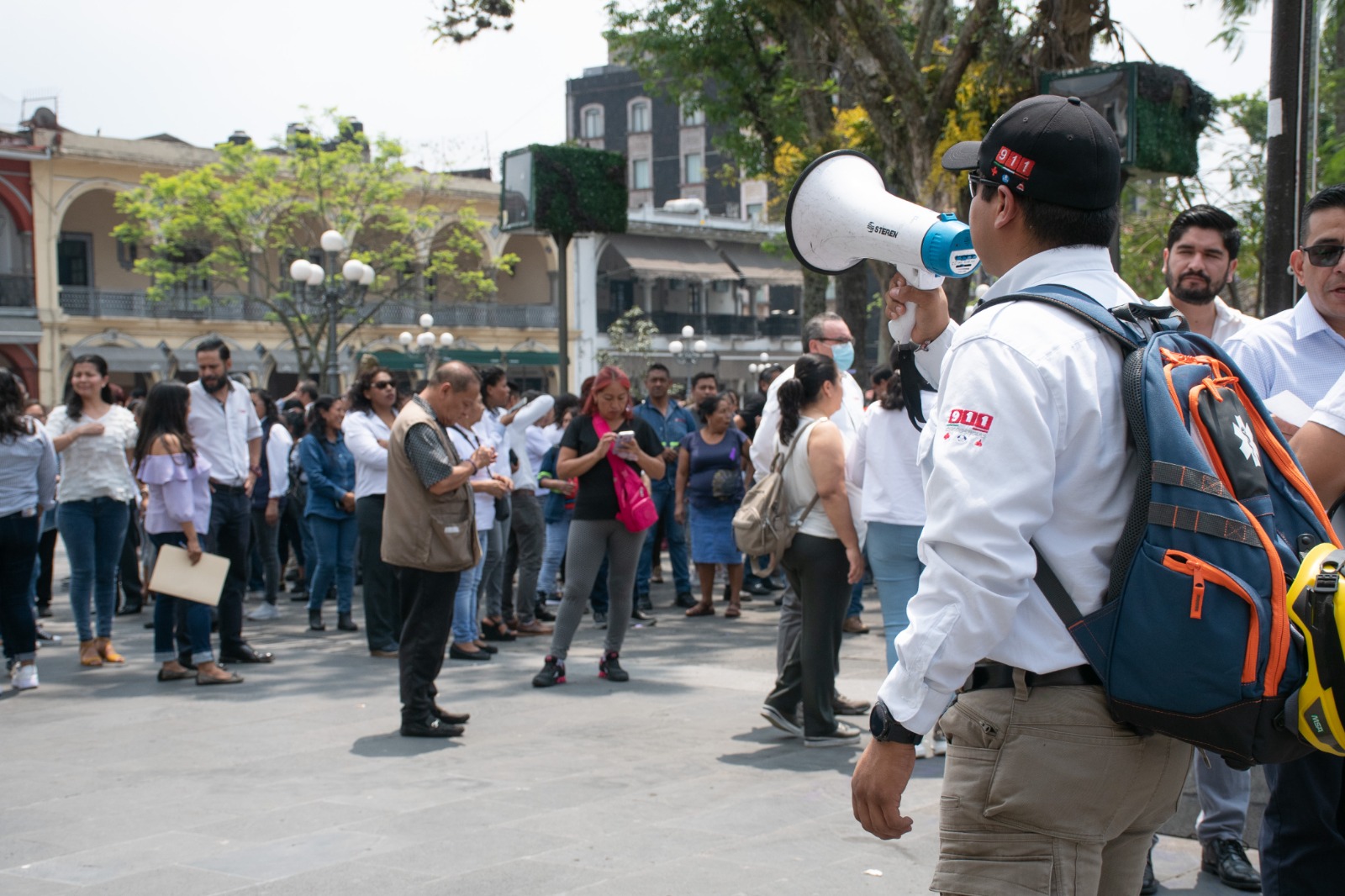 Participan empleados municipales y ciudadanos en simulacro en Córdoba