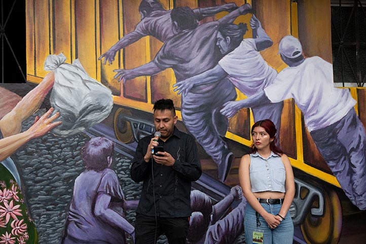 En la FILU inauguran mural por estudiantes de Artes Plásticas