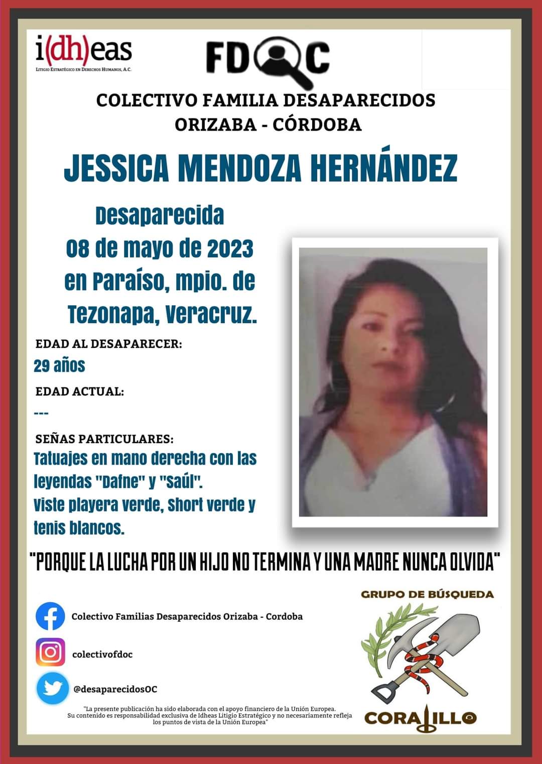Se busca a cinco personas reportadas desaparecidas en la zona centro