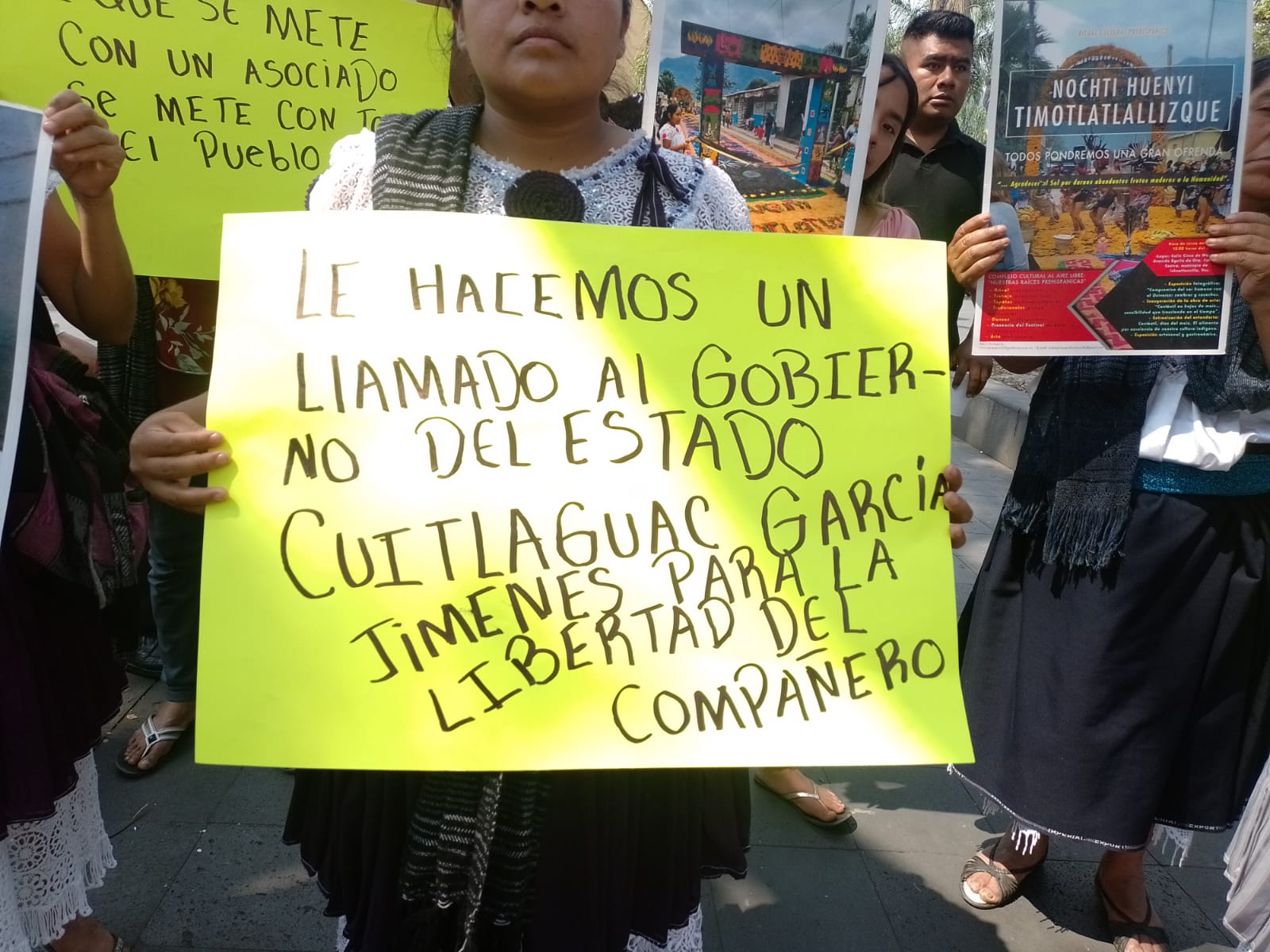Mujeres de Ixhuatlancillo exigen puesta en libertad de dirigente social