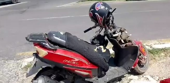 Motociclista muere en accidente en Acayucan, mujer resulta herida
