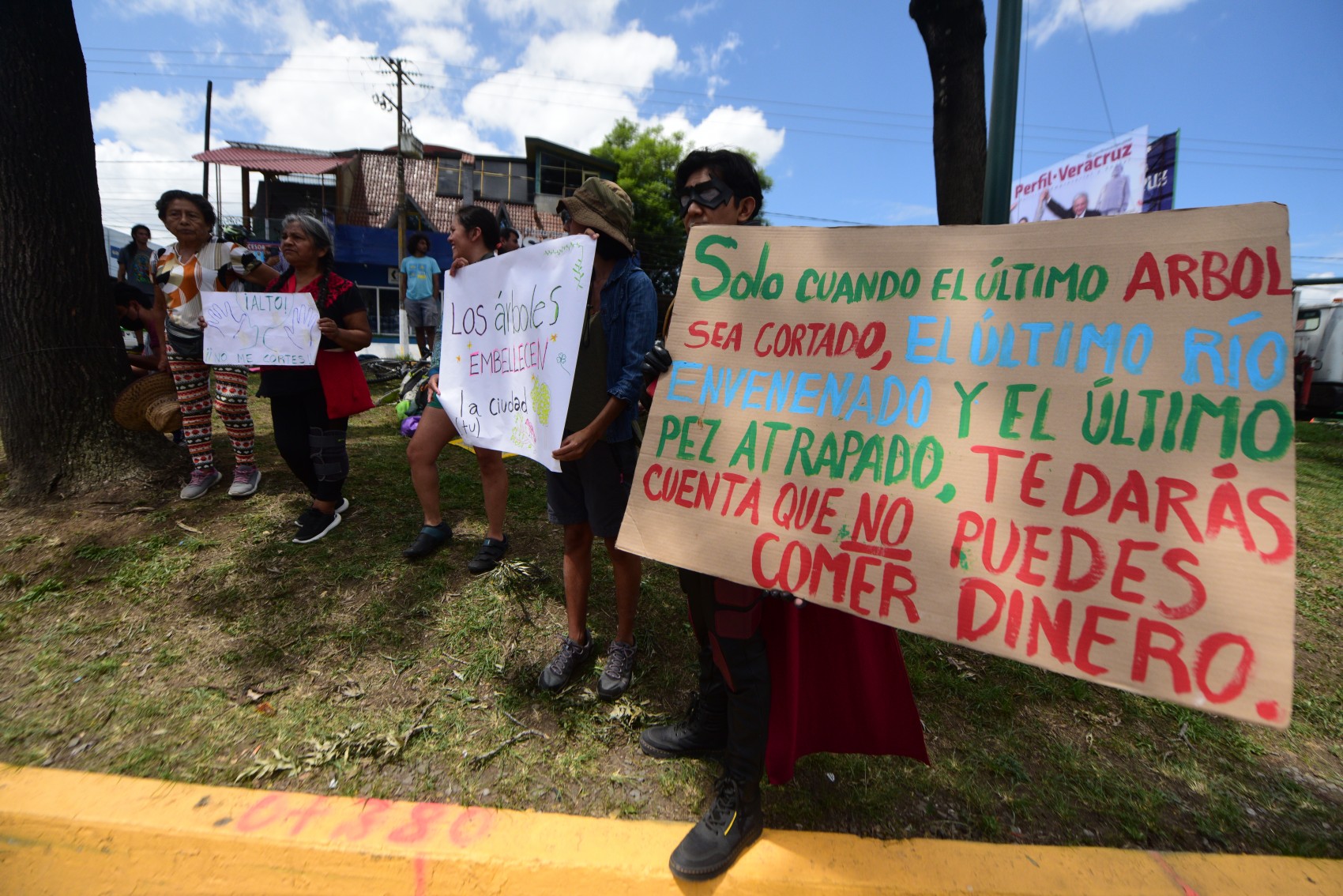 Plantón contra tala de árboles en Xalapa cumple 26 días en resistencia