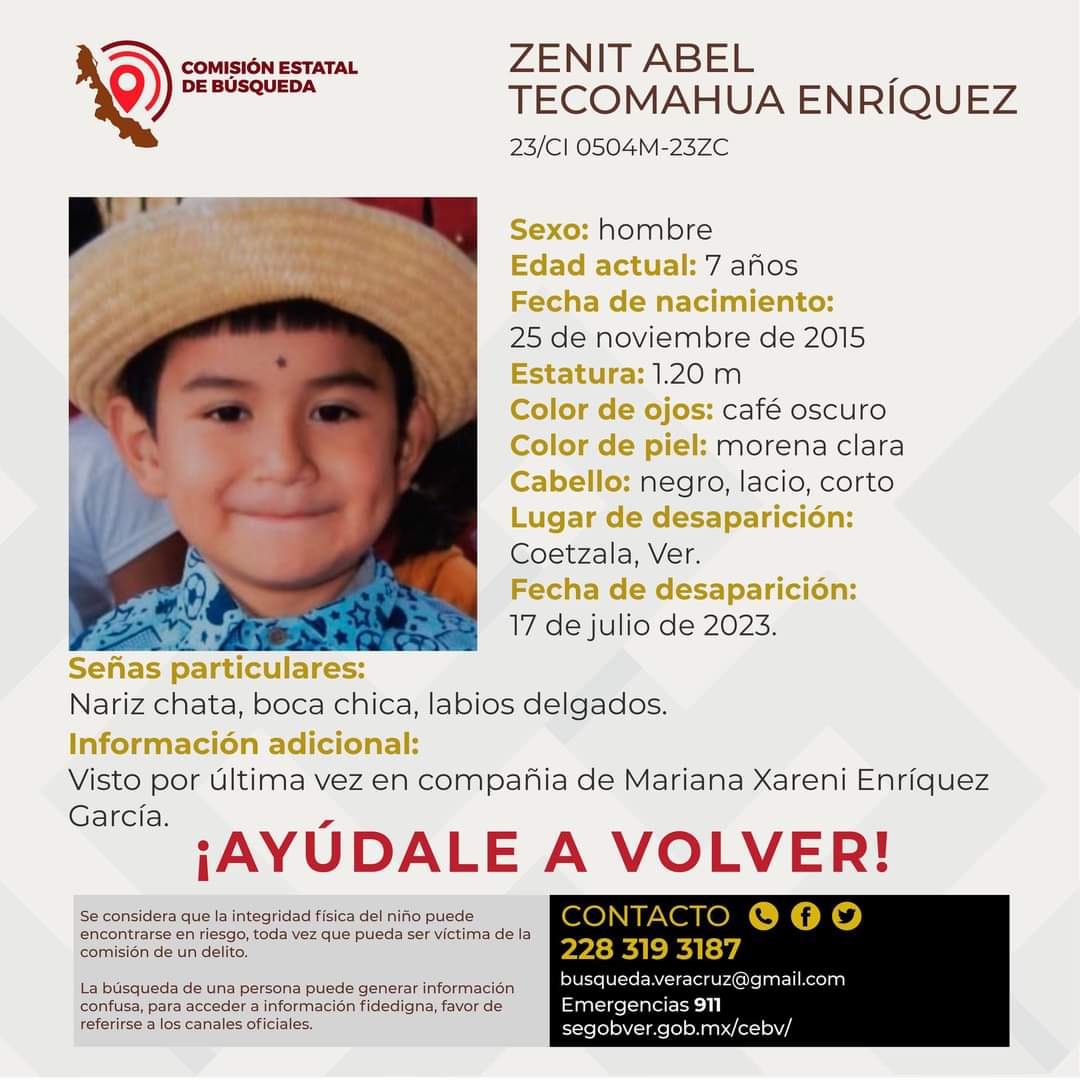 Se busca a 8 personas reportadas desaparecidas en Veracruz