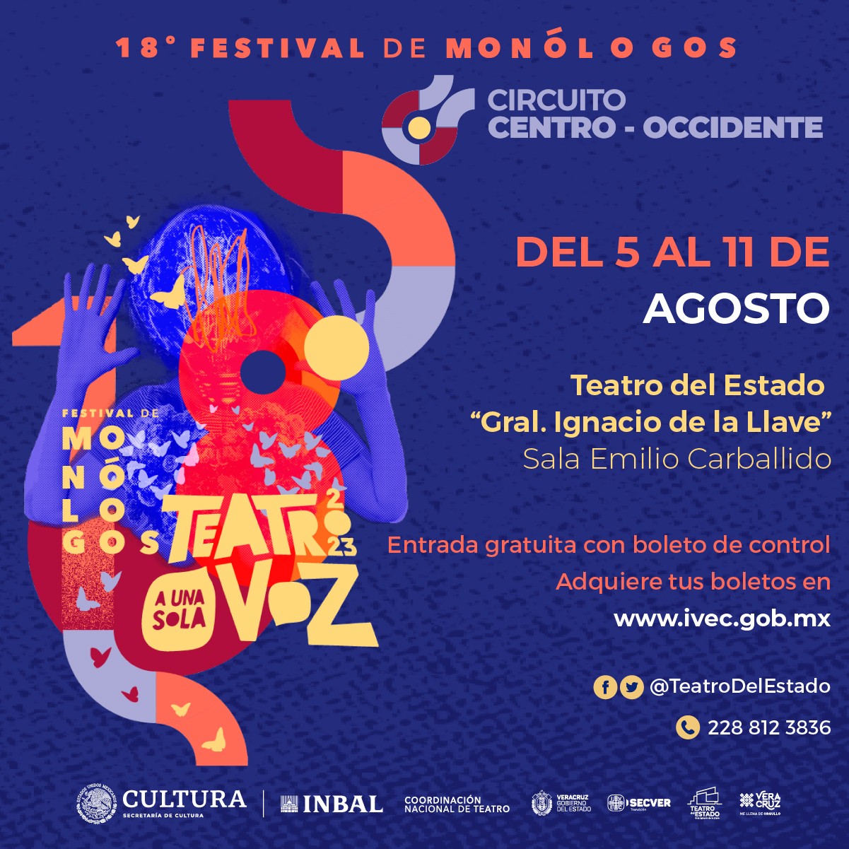 Lista la programación del 18° Festival de Monólogos Teatro a Una Sola Voz 2023