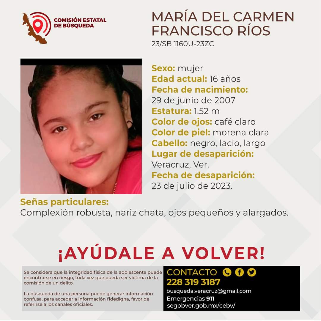 Se busca a seis veracruzanos reportados como desaparecidos
