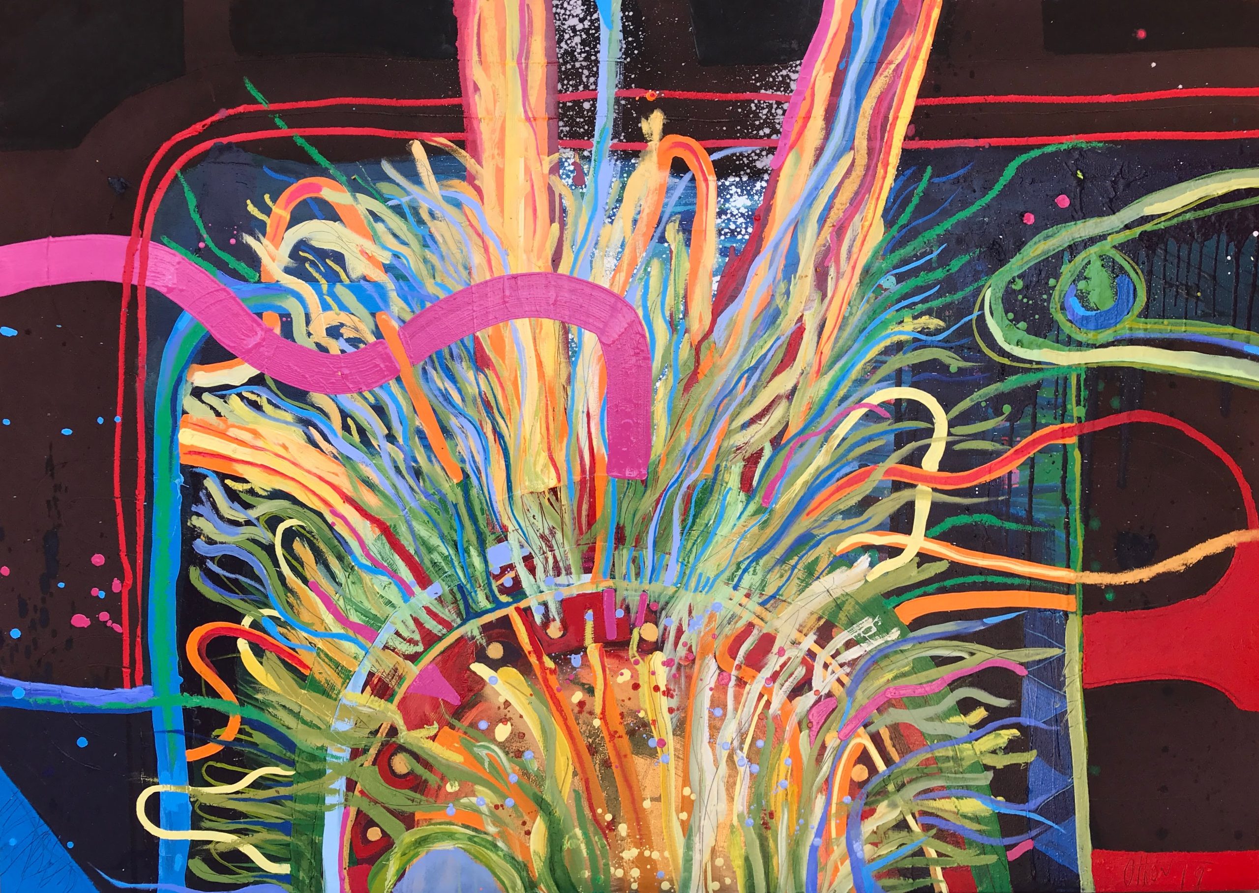 Presenta Casa Principal la exposición El desahogo de la abstracción, pintura de Othón Téllez
