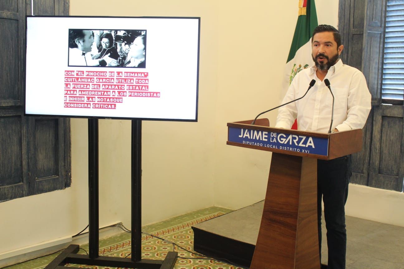 Cuitláhuac agrede a periodistas y violenta la libertad de expresión: Jaime de la Garza