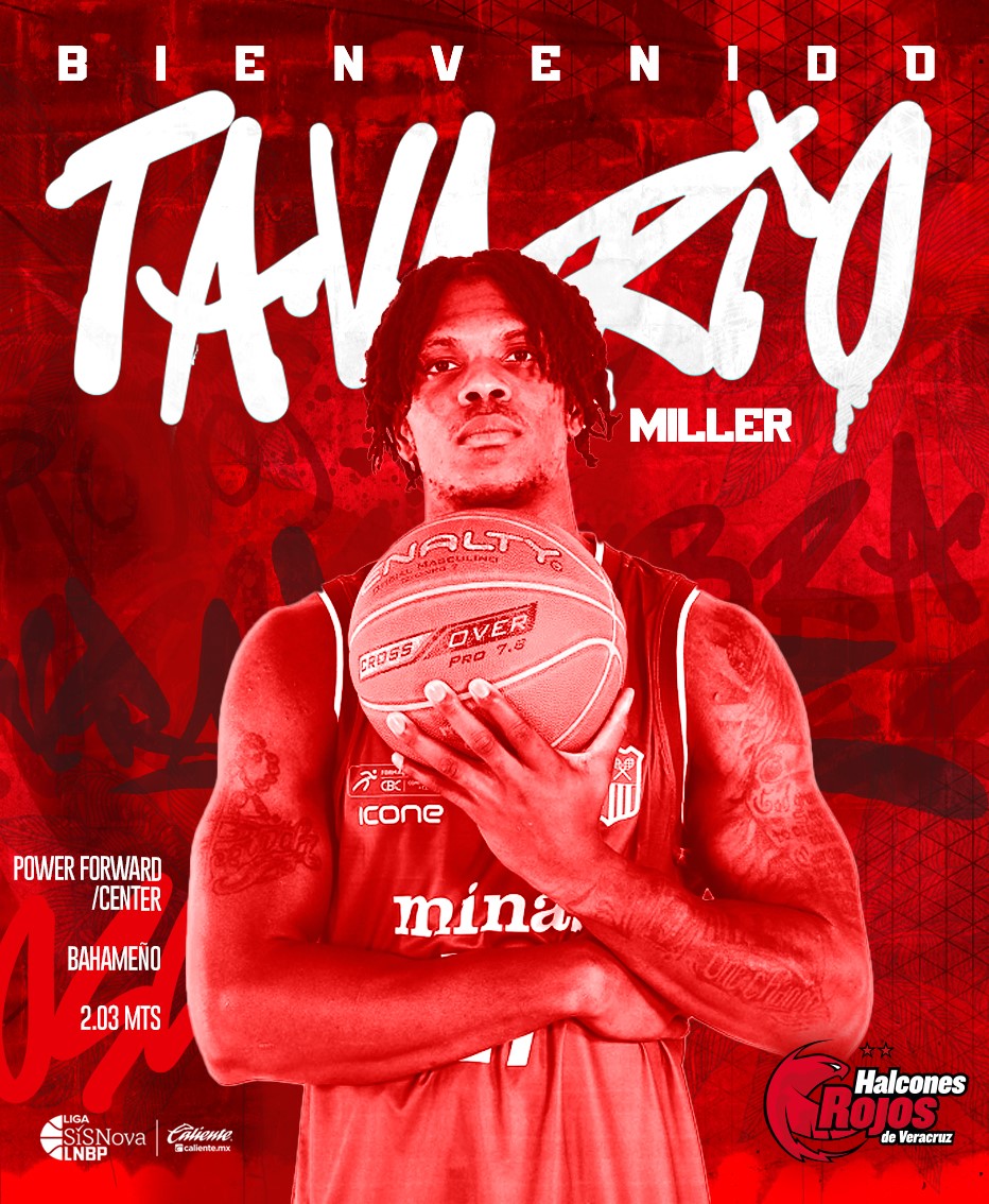Halcones Rojos presenta a la estrella de Bahamas, Tavario Miller