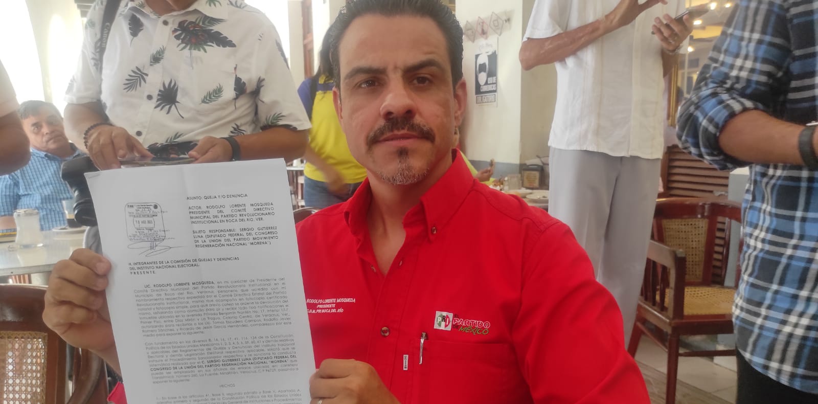 PRI denuncia a Sergio Gutiérrez ante el INE por supuestos actos anticipados de campaña