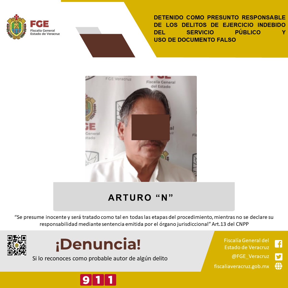 Ingresan al penal de Pacho Viejo al perredista Arturo Herviz, ex alcalde de Ángel R. Cabada