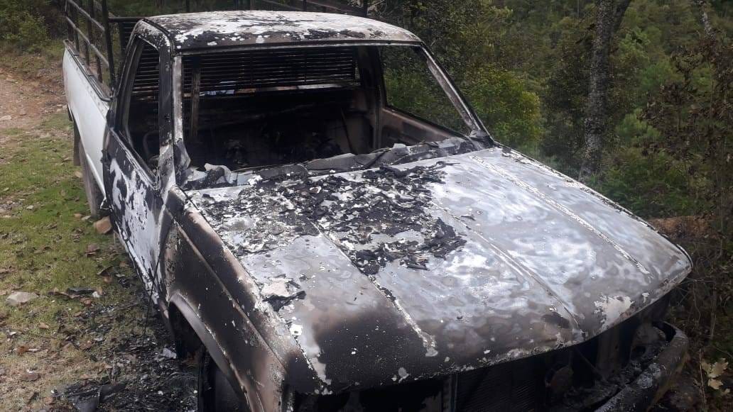Fiscalía de Puebla levanta los cuerpos calcinados encontrados en los límites con Veracruz