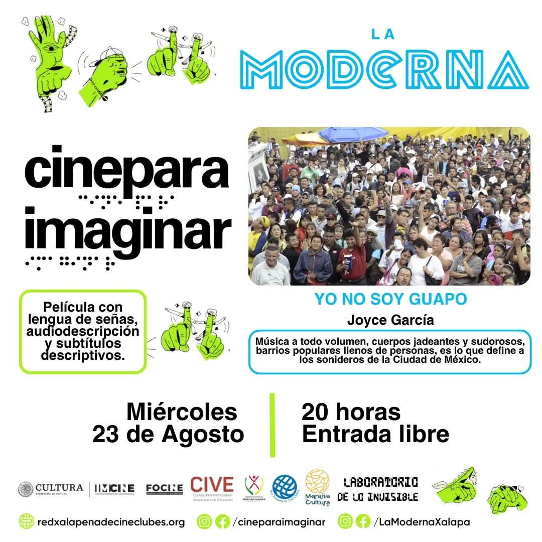 Cine para imaginar en Xalapa, funciones inclusivas para personas con discapacidad auditiva y visual