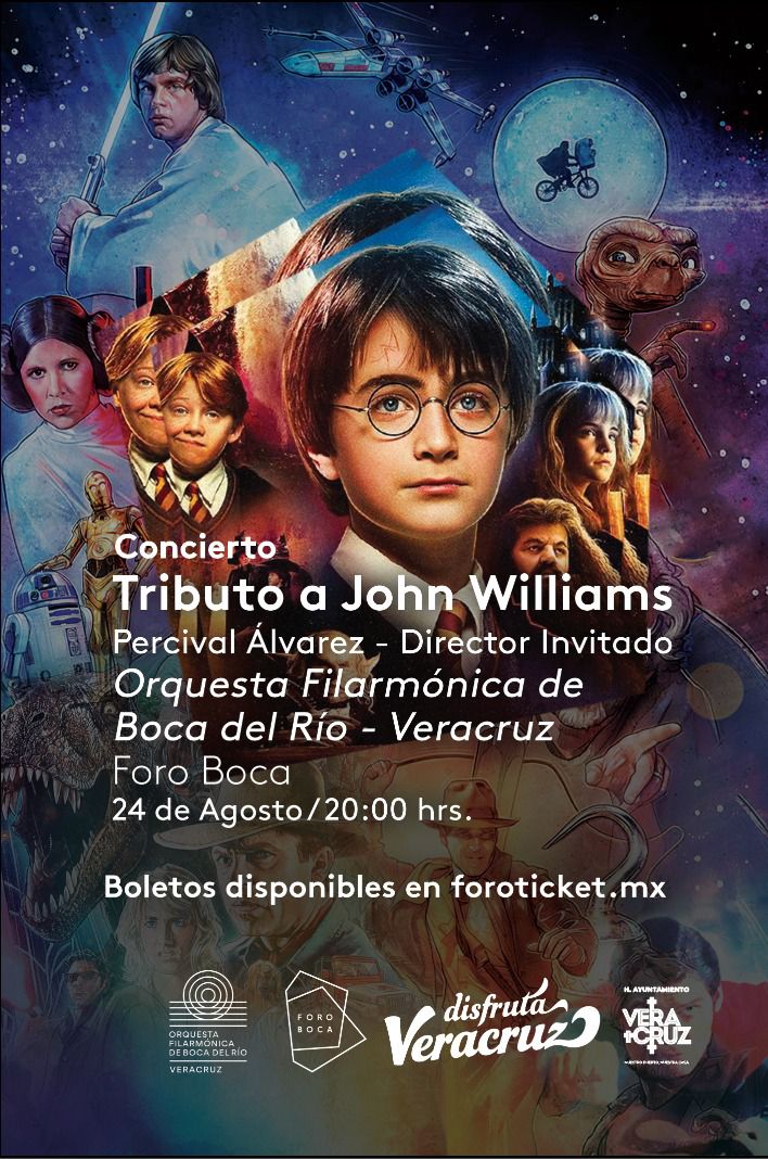 Música de tus películas favoritas este jueves 24 de agosto en el Foro Boca