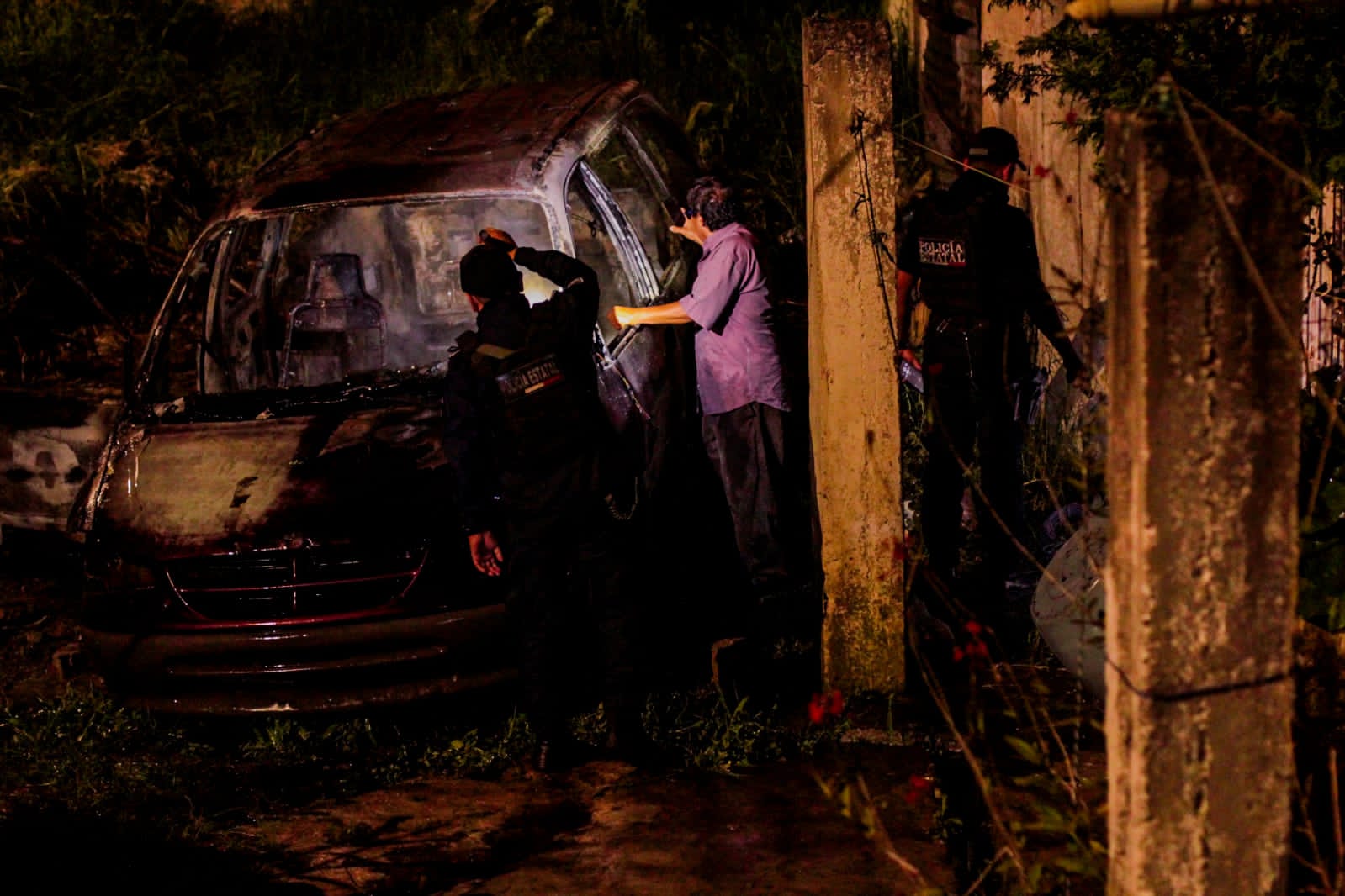 Incendian camioneta esta madrugada en la colonia revolución de Xalapa