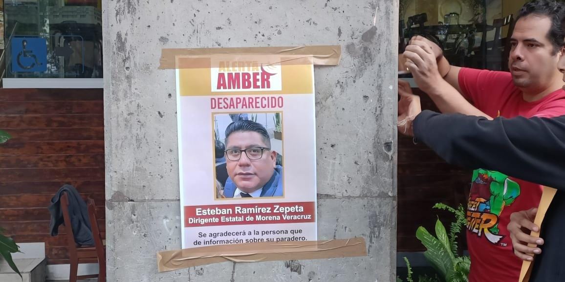 Difunden falsa Alerta de desaparición de Esteban Ramírez Zepeta, dirigente de Morena en Veracruz