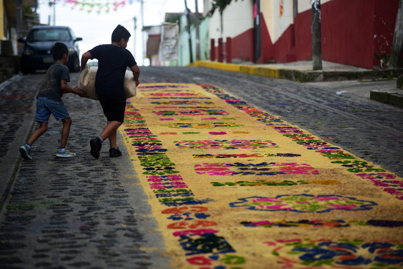 Familias de Xico celebran a San Miguel Arcángel