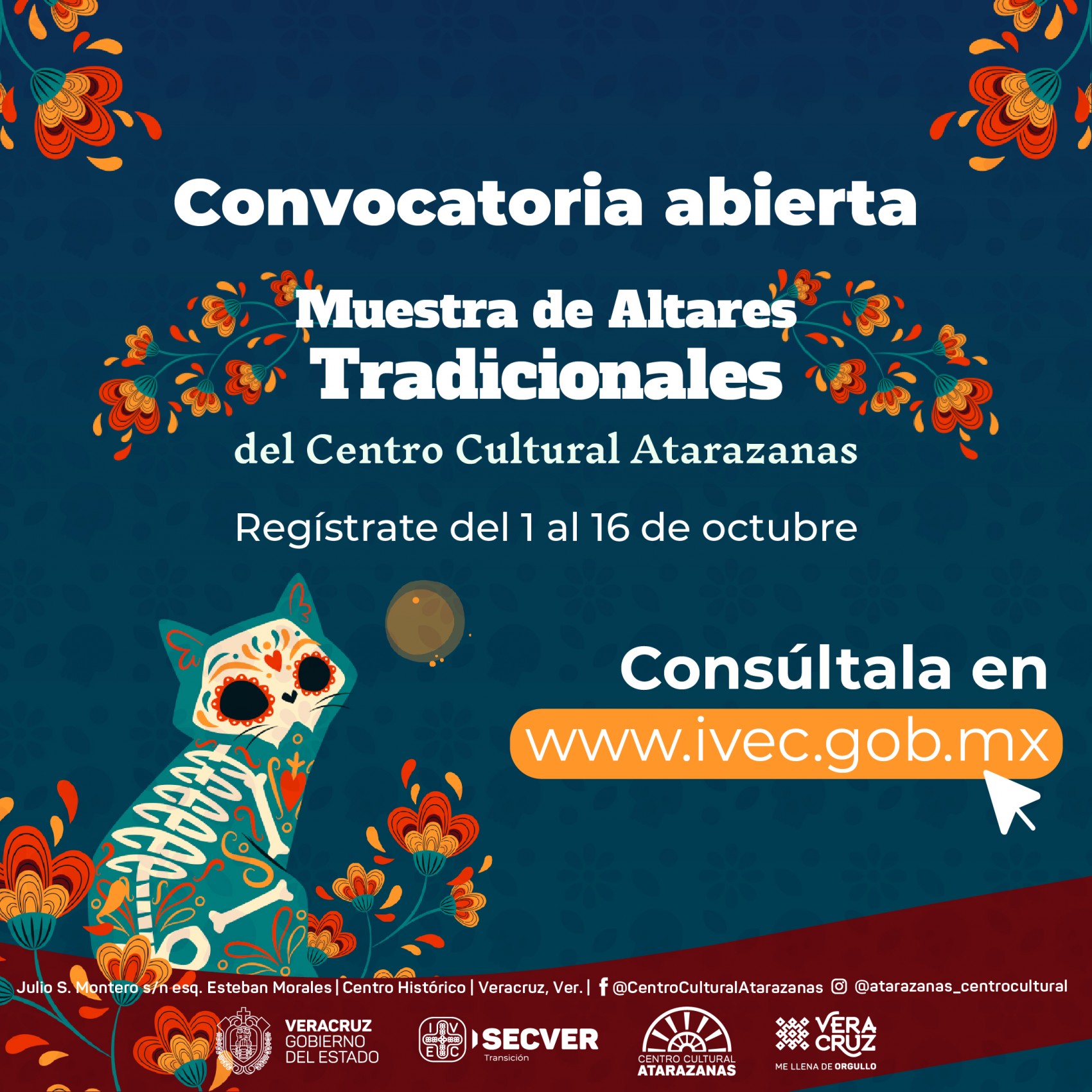 Se convoca a la comunidad estudiantil a participar en la Muestra de altares del Centro Cultural Atarazanas