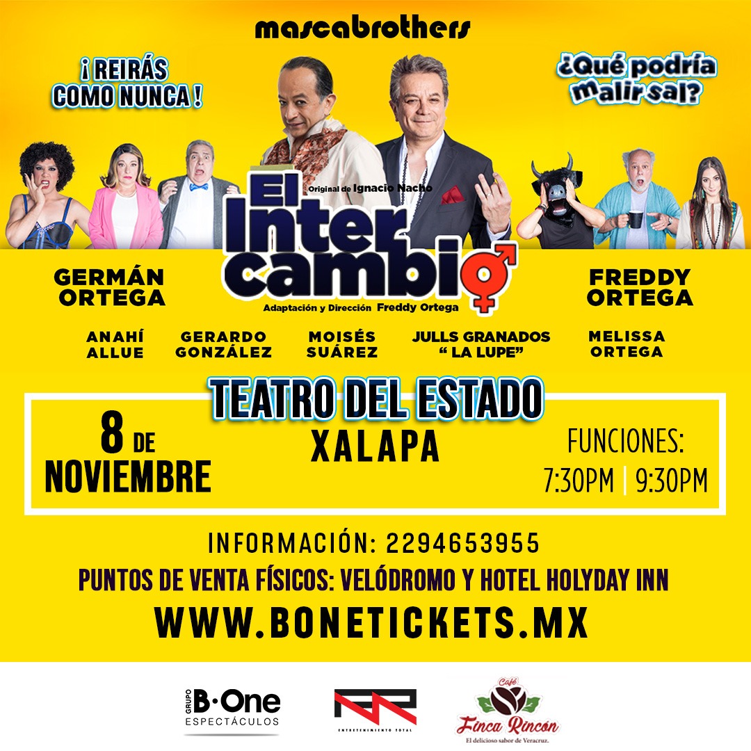 «El Intercambio» se presentará en Xalapa con un excelente elenco.