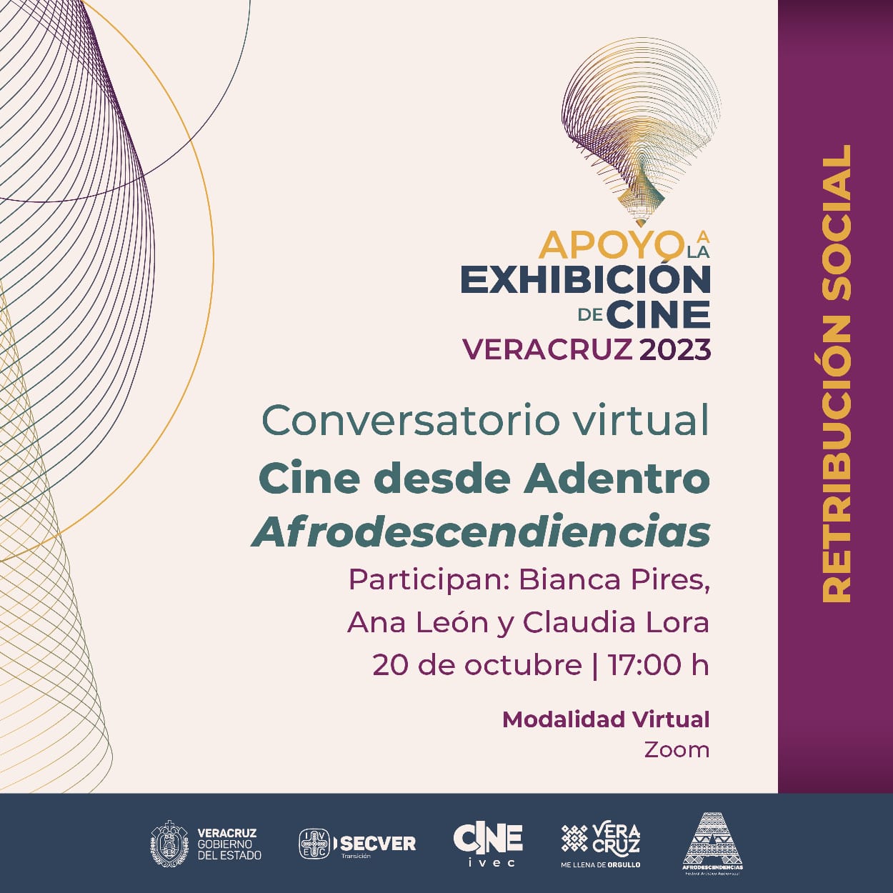 Estas invitado al conversatorio “Cine desde adentro”, con Cinema Colecta